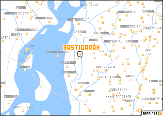 map of Basti Garāh