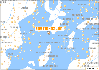 map of Basti Ghazlāni