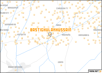 map of Basti Ghulām Hussain