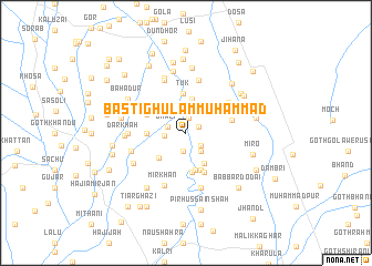 map of Basti Ghulām Muhammad