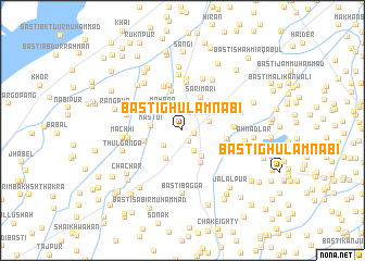 map of Basti Ghulām Nabi