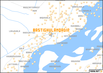 map of Basti Ghulām Qādir