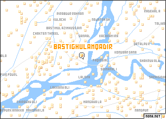map of Basti Ghulām Qādir