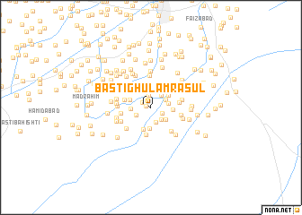 map of Basti Ghulam Rasūl