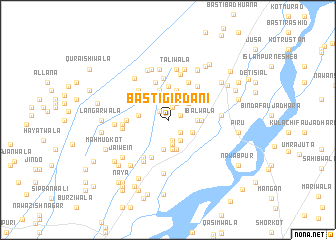 map of Basti Girdāni