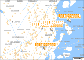 map of Basti Gopāng