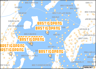 map of Basti Gopāng