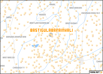 map of Basti Gulāb Arāīnwāli