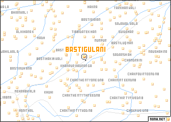 map of Basti Gulāni