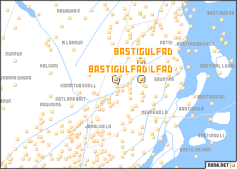 map of Basti Gulfād