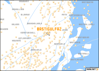 map of Basti Gulfāz