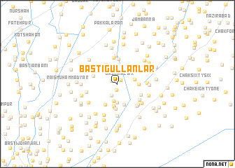 map of Basti Gullān Lār