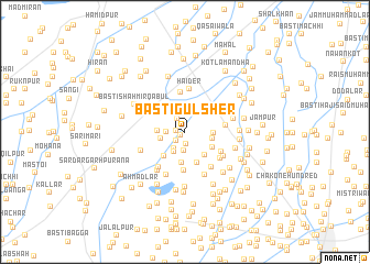 map of Basti Gul Sher