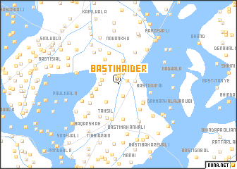 map of Basti Haider