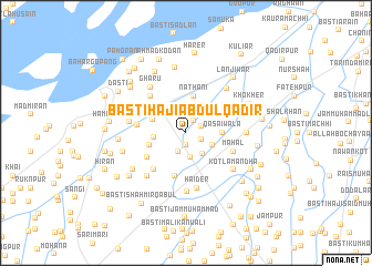 map of Basti Hāji Abdul Qādir