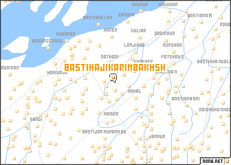 map of Basti Hāji Karim Bakhsh