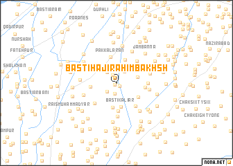 map of Basti Hāji Rahīm Bakhsh