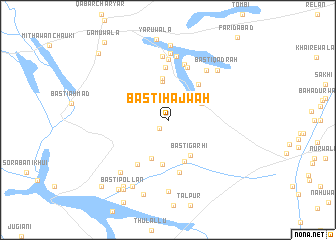 map of Basti Hajwāh