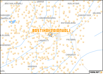 map of Basti Hakrāiānwāli