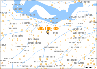 map of Basti Hakra