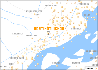 map of Basti Hātim Khān