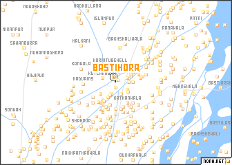 map of Basti Hora