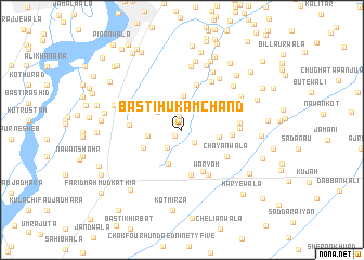 map of Basti Hukam Chand