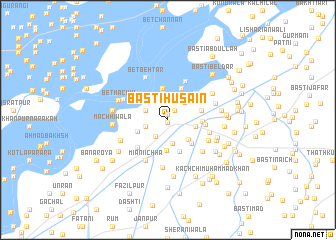 map of Basti Husain