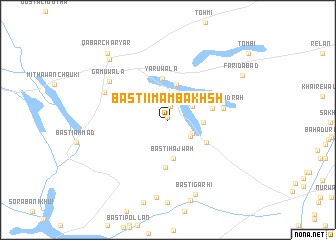 map of Basti Imām Bakhsh