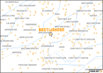 map of Basti Jahrān