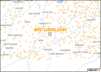 map of Basti Jamāl Khān