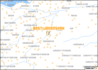 map of Basti Jaman Shāh