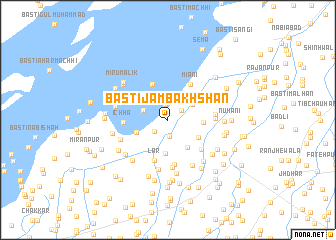 map of Basti Jām Bakhshan