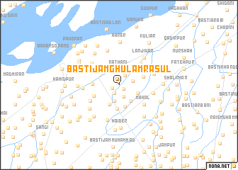map of Basti Jām Ghulām Rasūl