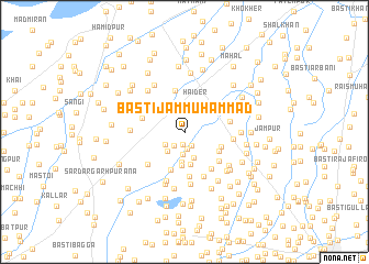 map of Basti Jām Muhammad