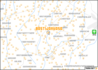 map of Basti Jāmwāsa