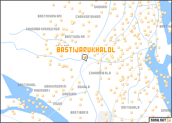 map of Basti Jāru Khalol