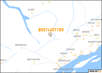 map of Basti Jattān