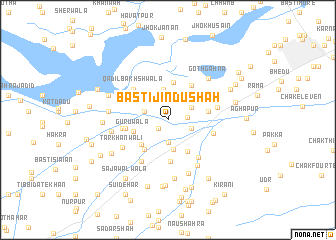 map of Basti Jindu Shāh