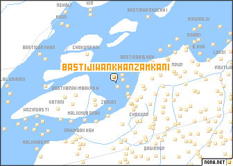 map of Basti Jīwan Khān Zamkāni