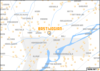 map of Basti Jogiān