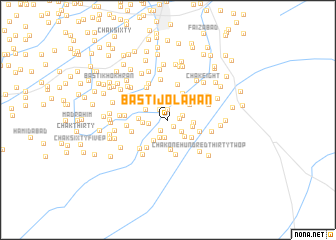 map of Basti Jolāhān