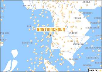 map of Basti Kachāla