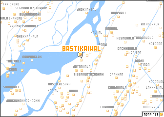 map of Basti Kaiwāl