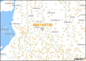 map of Basti Katān