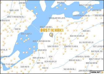 map of Basti Khāki