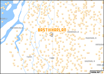 map of Basti Kharlān