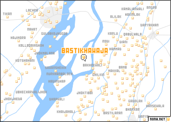 map of Basti Khawāja