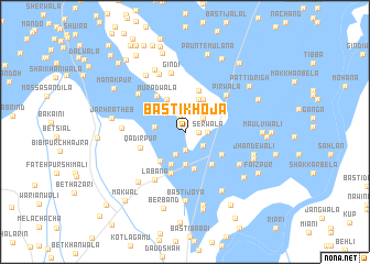 map of Basti Khoja