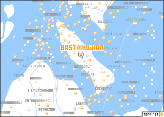 map of Basti Khojiān